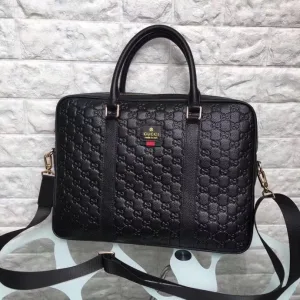 High Quality Gucci Handbag Black Cowhide