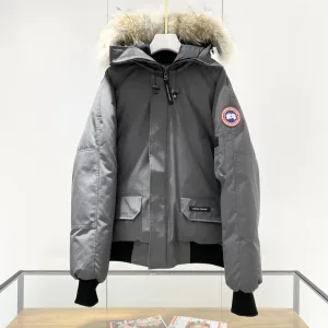 Reps Canada Goose Overcoat Red Duck Down Flannel