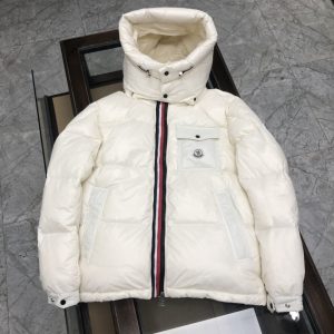 Luxury Moncler Silver Down Jacket