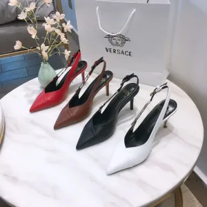 Designer Versace Sandals Red