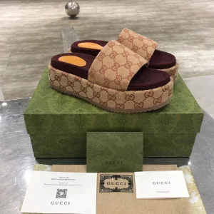 AAA Gucci Slippers Sheepskin Jacquard