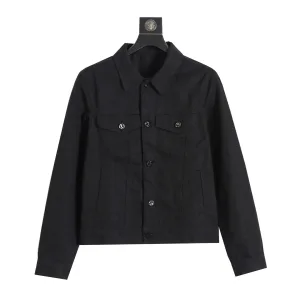AAA Louis Vuitton Jacket Red Cotton Jacquard Denim