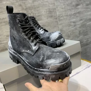 Reps Balenciaga Derby Shoes Nylon Patent Leather