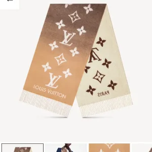 High Quality Louis Vuitton Shawl Red Jacquard Winter