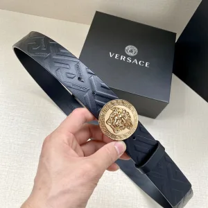 Super Clone Luxury Versace Belt Embossed Leather