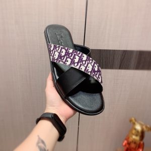 High Quality Dior Leather Slippers