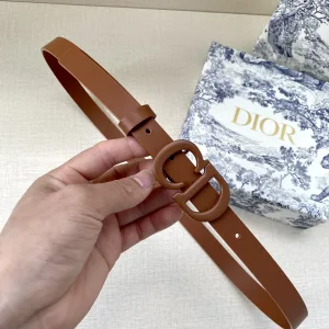 High Quality Dior Belt Brown