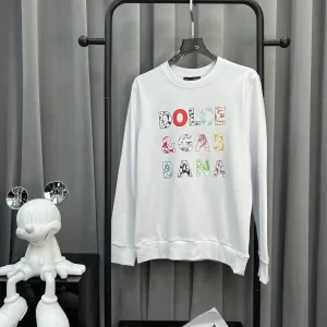 Luxury Super Clone Dolce & Gabbana Hoodie Red Cotton Pure