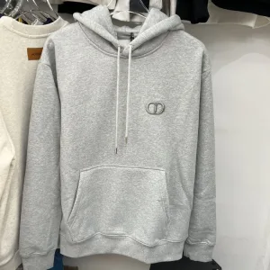 Luxury Dior Hoodie Red Cotton Pure Fleece