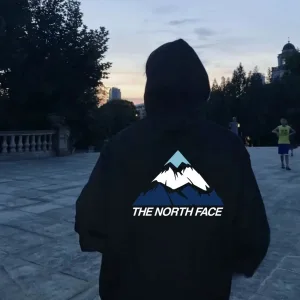 AAA Designer The North Face Hoodie Ash Cotton Xinjiang Ribbed Fabric Relaxed Fit Spring Autumn