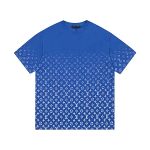 Super Clone AAA Louis Vuitton Short Sleeves Ash Cotton