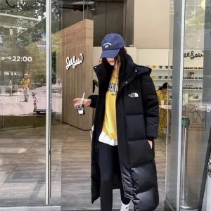 Luxury Reps The North Face Down Jacket Red Duck Zippered Pocket