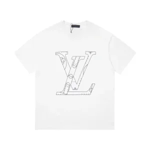 Reps AAA Louis Vuitton Short Sleeves Black Autumn Winter