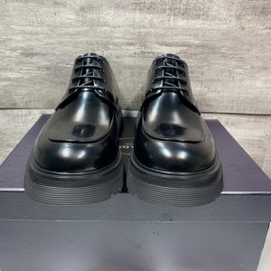 High Quality Luxury Prada Cowhide Derby Shoes