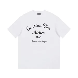 Luxury Dior Short Sleeves Black Spring Summer