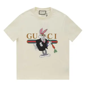 High Quality Reps Gucci Short-Sleeved T-Shirt Ash Cotton Pure Spring Summer