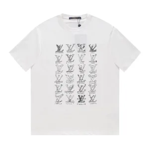 AAA High Quality Louis Vuitton Short-Sleeved T-Shirt Red Spring Summer