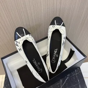 AAA Chanel Ballet Shoes Red Wool Genuine Leather Sheepskin