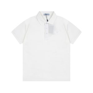 High Quality Designer Prada Brick Polo Shirt For Spring