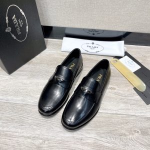 Designer Luxury Prada Cowhide Leather Shoes