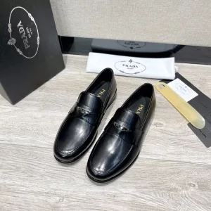Designer Luxury Prada Cowhide Leather Shoes
