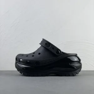 Super Clone Crocs Sandals Black Rubber Outsole Summer