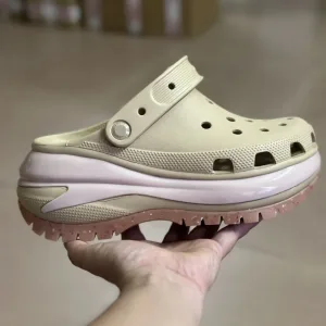 High Quality Crocs Sandals Pink Rubber Outsole Summer