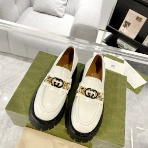 High Quality Luxury Gucci Genuine Leather Loafers