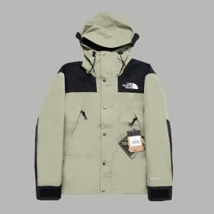 High Quality Luxury North Windbreaker Green Gore-Tex Embroidery