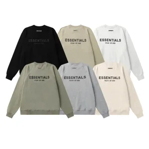 Designer High Quality Fear Of God Long-Sleeved Green Cotton Pure