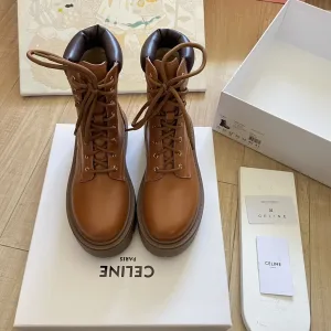 Designer High Quality Celine Ankle Boots Ash Street Style