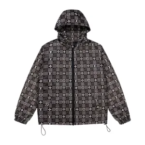 Luxury Louis Vuitton Coat Red Nylon Woven Fabric