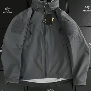 Designer Archaeopteryx Windbreaker Green Gore-Tex Nylon Embroidery