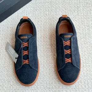 Designer Ermenegildo Zegna Deerskin Sneakers