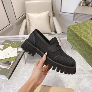 1:1 Gucci Canvas Loafers For Autumn