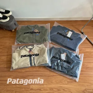Reps Patagonia Outerwear Green Wool Lambswool Polyester Fleece Mesh Elastic Stitching