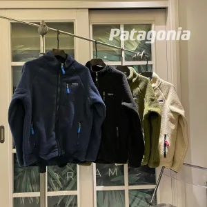 Reps Super Clone Patagonia Outerwear Green Wool Lambswool Polyester Fleece Mesh Elastic Stitching