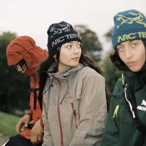 AAA Archaeopteryx Beanie Black Jacquard Autumn Winter