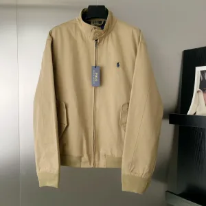Luxury Ralph Lauren Outerwear Red Cotton Pure Relaxed Fit Embroidery