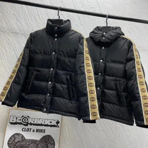 Reps Gucci Coat Red Eva Down Nylon Jacquard Fabric