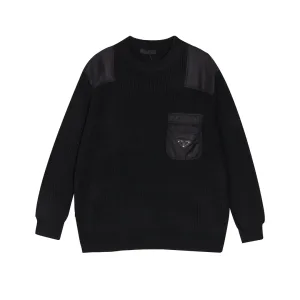 AAA Prada Sweater Ash Cashmere Embroidery 3D