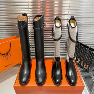 Reps Hermes Long Boots Black Autumn