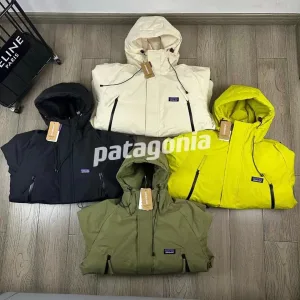 AAA Patagonia Coat Red Cotton Down Nylon Fabric Functional Outdoor Winter