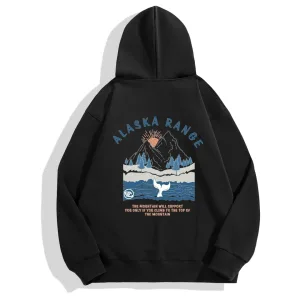 Luxury The North Face Hoodie Ash Cotton Xinjiang Ribbed Fabric Relaxed Fit Spring Autumn