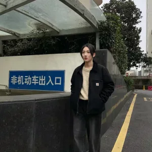 High Quality Carhart Cotton-Padded Coat Red Cotton