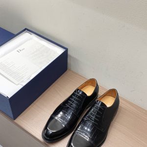 High Quality Luxury Dior Cowhide Leather Shoes
