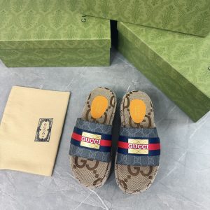 Luxury Gucci Jacquard Slippers