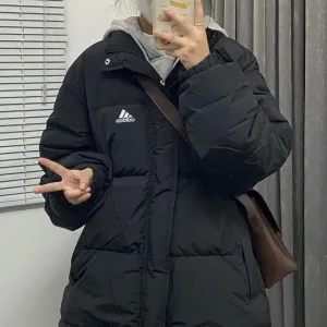 Luxury Designer Adidas Cotton-Padded Coat Red Cotton Down Simple And Versatile Easy To Match Street Style Winter
