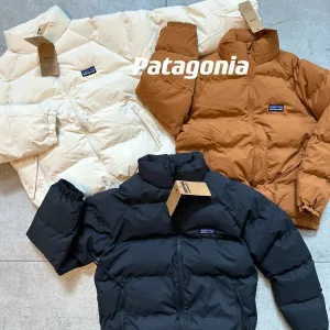 Super Clone AAA Patagonia Cotton-Padded Coat Red Cotton Down Simple And Versatile Street Style Winter