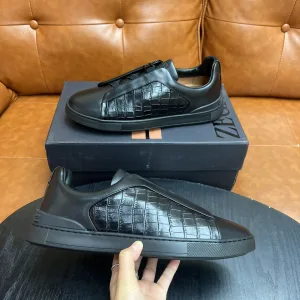 Designer Luxury Zegna Cowhide Casual Shoes